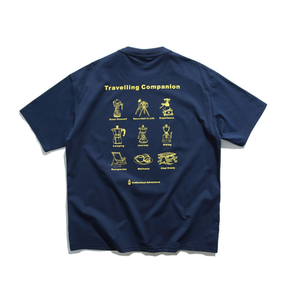 【Travelling Companion】プリント　Tシャツ　N1610