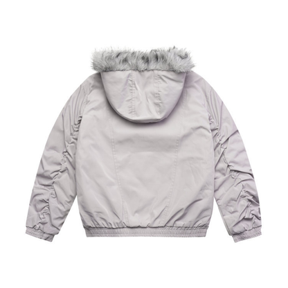 カモフラージュ　ファーフード　ジャケット　N943