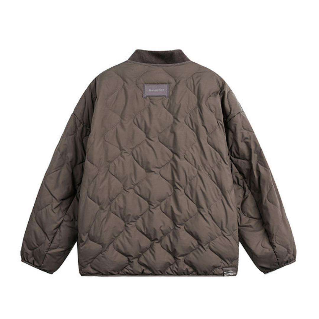 ホワイトダウン　リブカラージャケット　N962