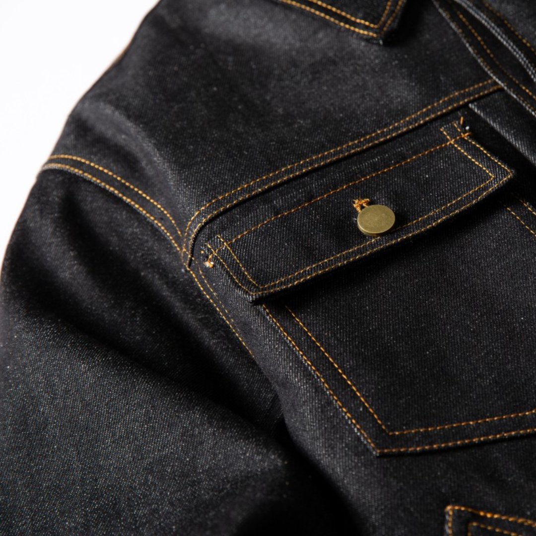 Faux layered wool polo collar knit N748