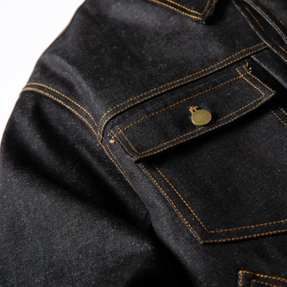 Faux layered wool polo collar knit N748