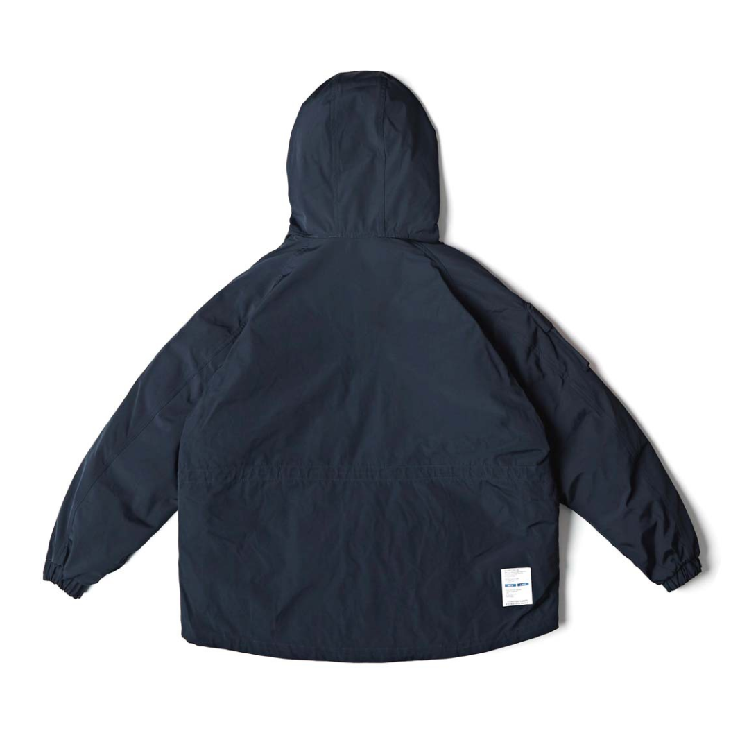 カーゴポケット　ダウン　フードジャケット　N877