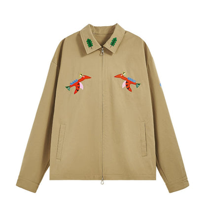 Embroidery　ZIPジャケット　B825