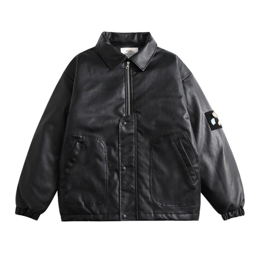 PUレザー　ZIPジャケット　B678