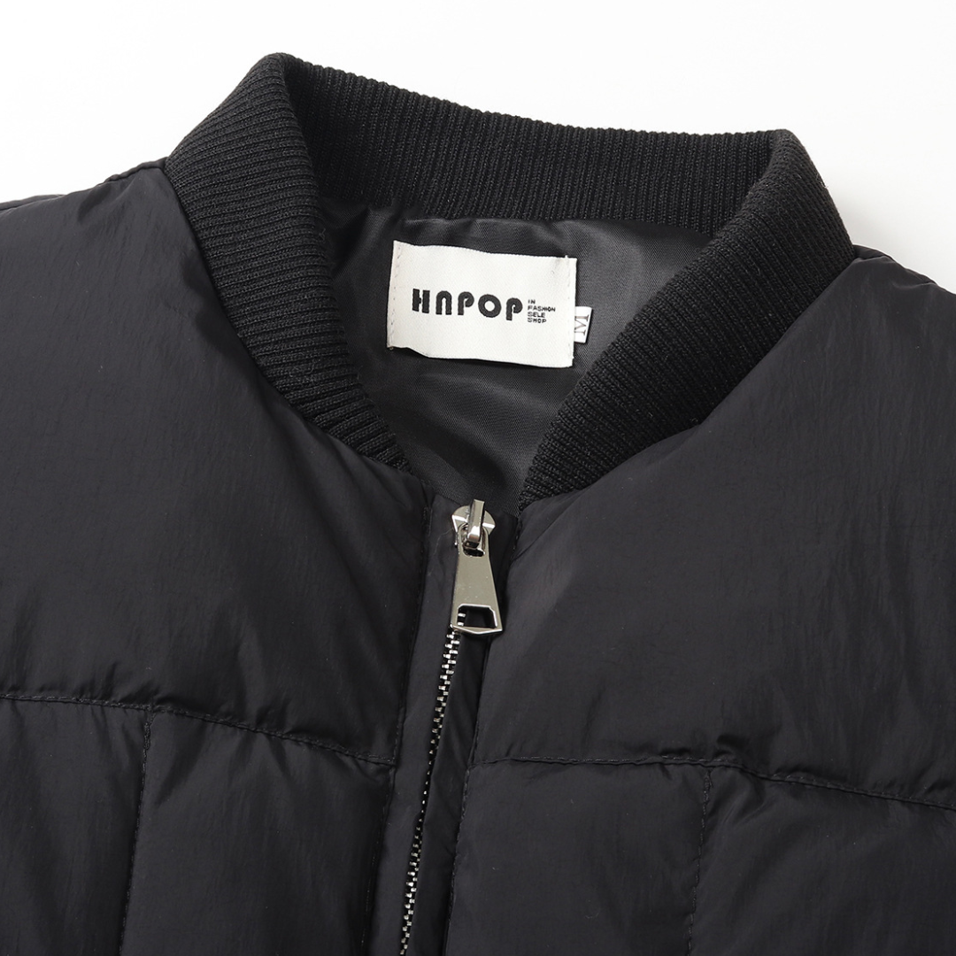 ホワイトダックダウン　リブカラーベスト　N960