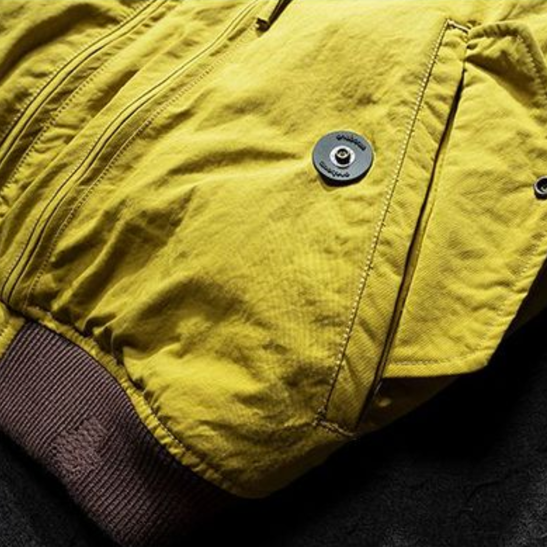 [YMORIGINAL] White Duck Down Detachable Hood/Ribbed Jacket N844