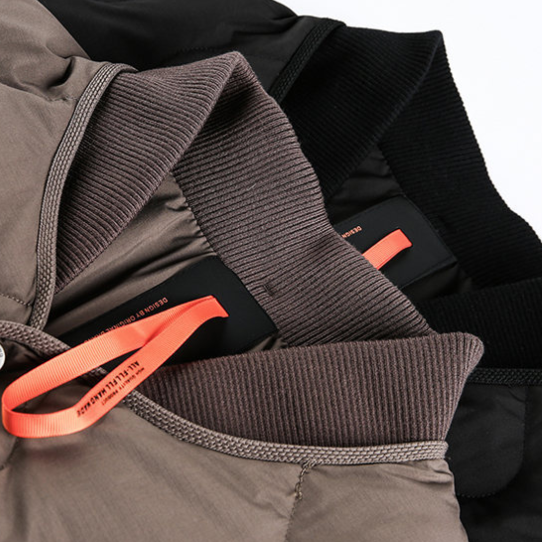 ホワイトダウン　リブカラージャケット　N962