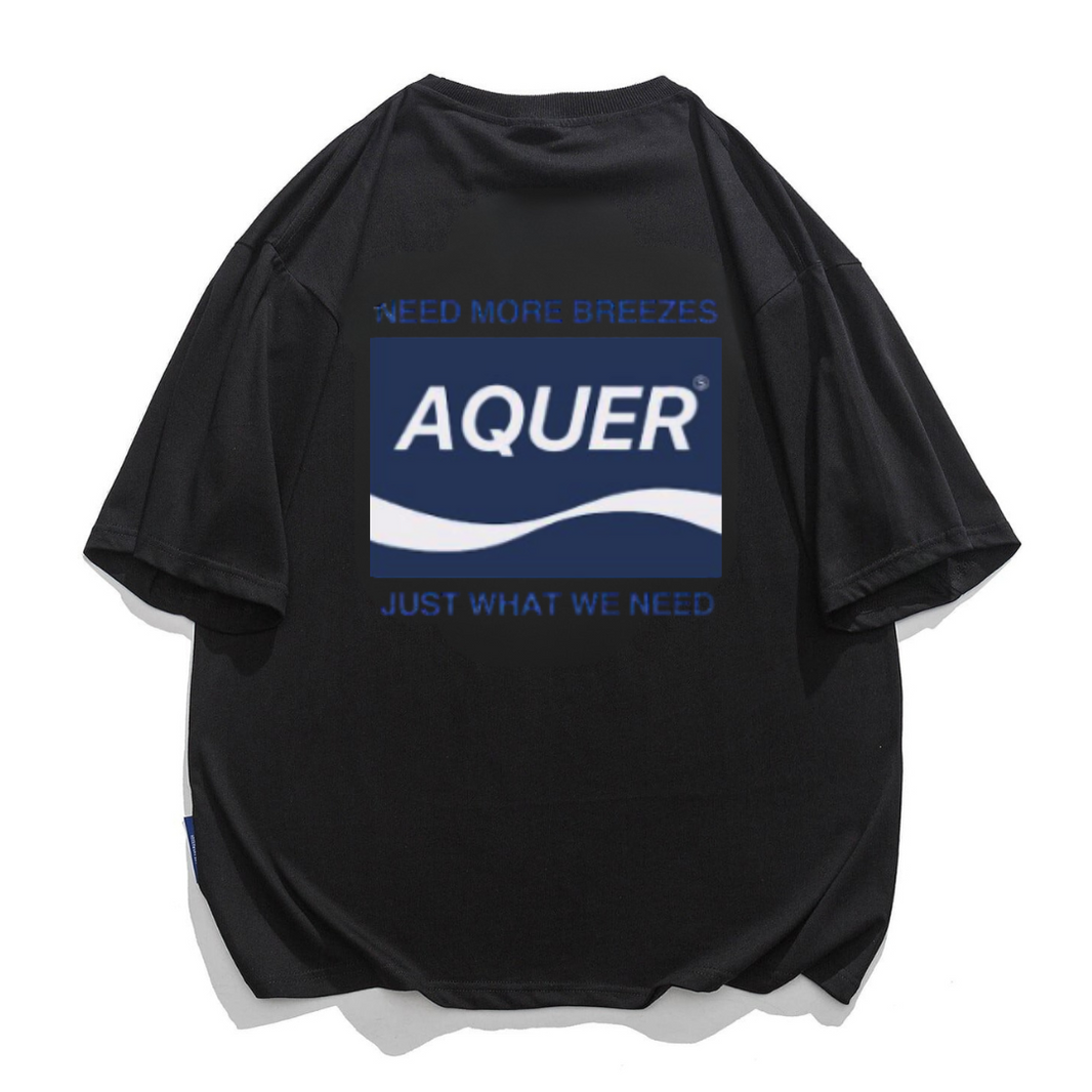 【AQUER】プリントTシャツ（sonb_store Limited）SS02 ブラック