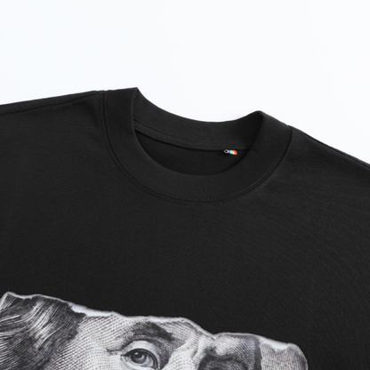 【Money talks】コットン　グラフィックTシャツ　N1617