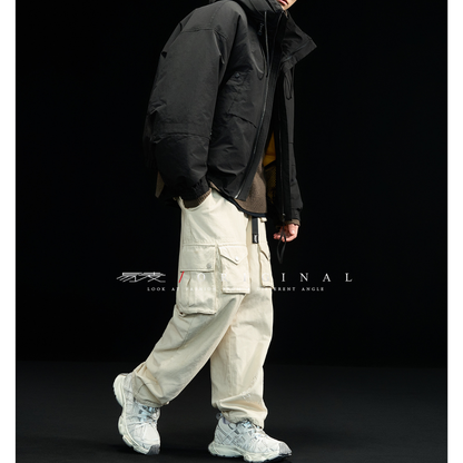 [YMORIGINAL] White Duck Down High Neck Hooded Jacket N854