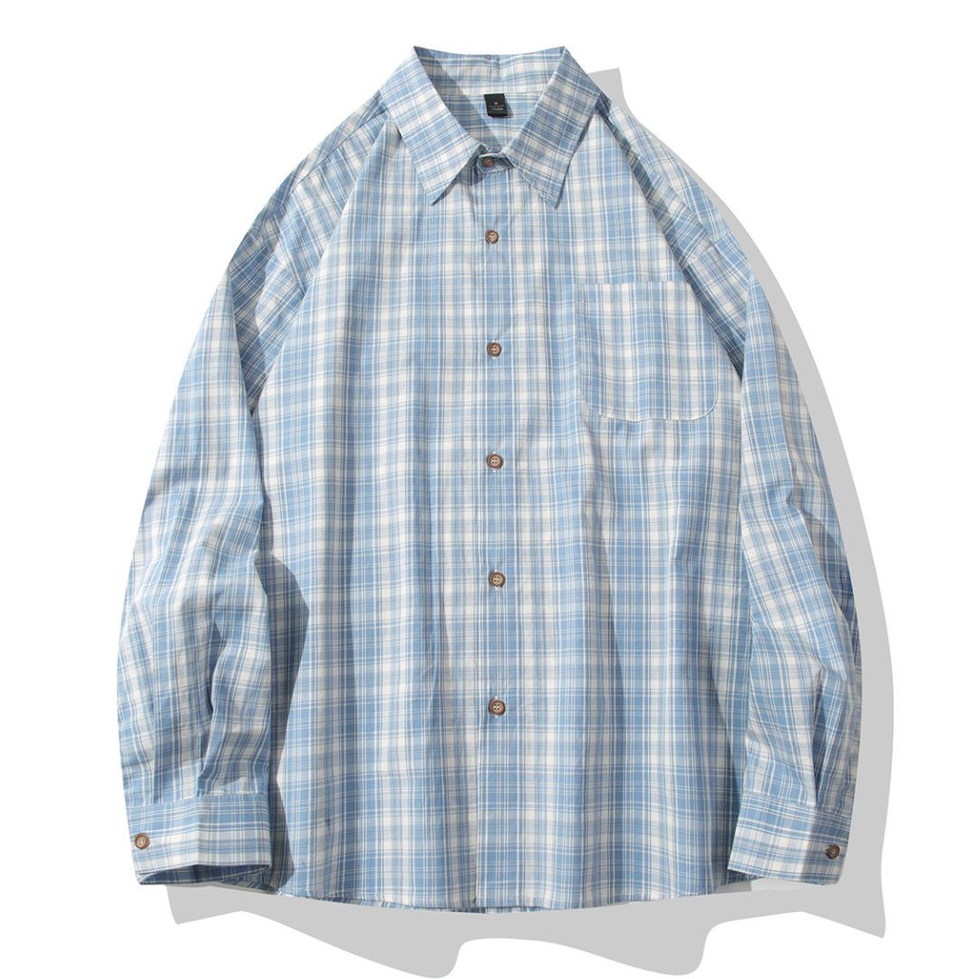 モダンチェック　レギュラーシャツ　N1249