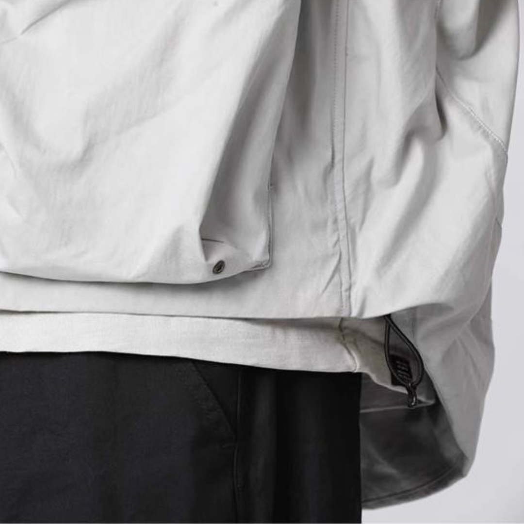 ランダムポケット　ドローコード　フードジャケット　N1334