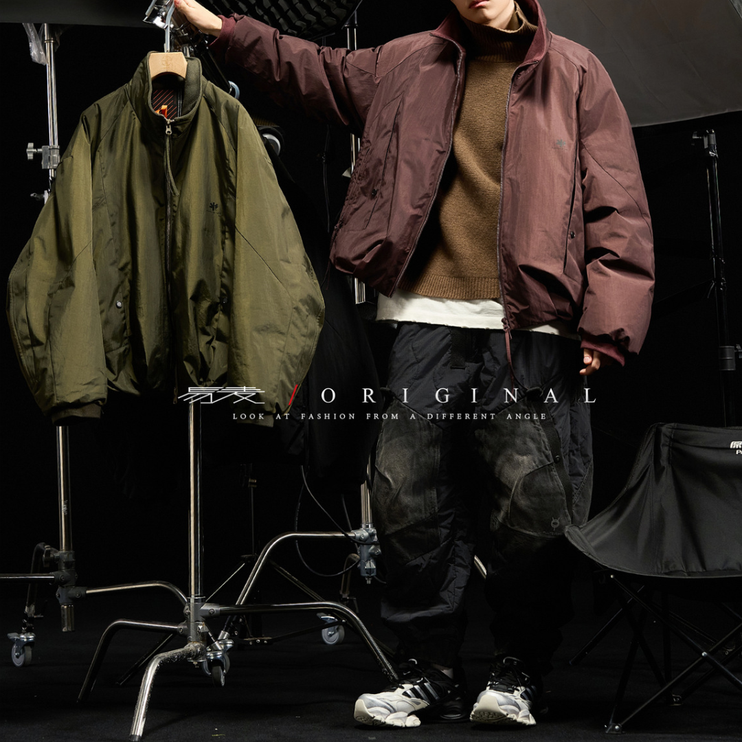 [YMORIGINAL] White Duck Down Stand Collar Jacket N841