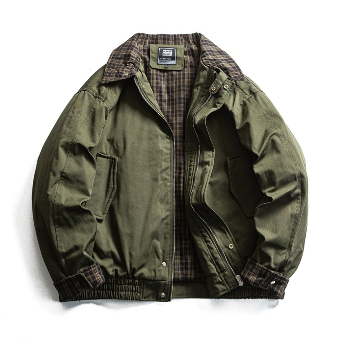 トラッドチェック　パテッド　ジャケット　N937