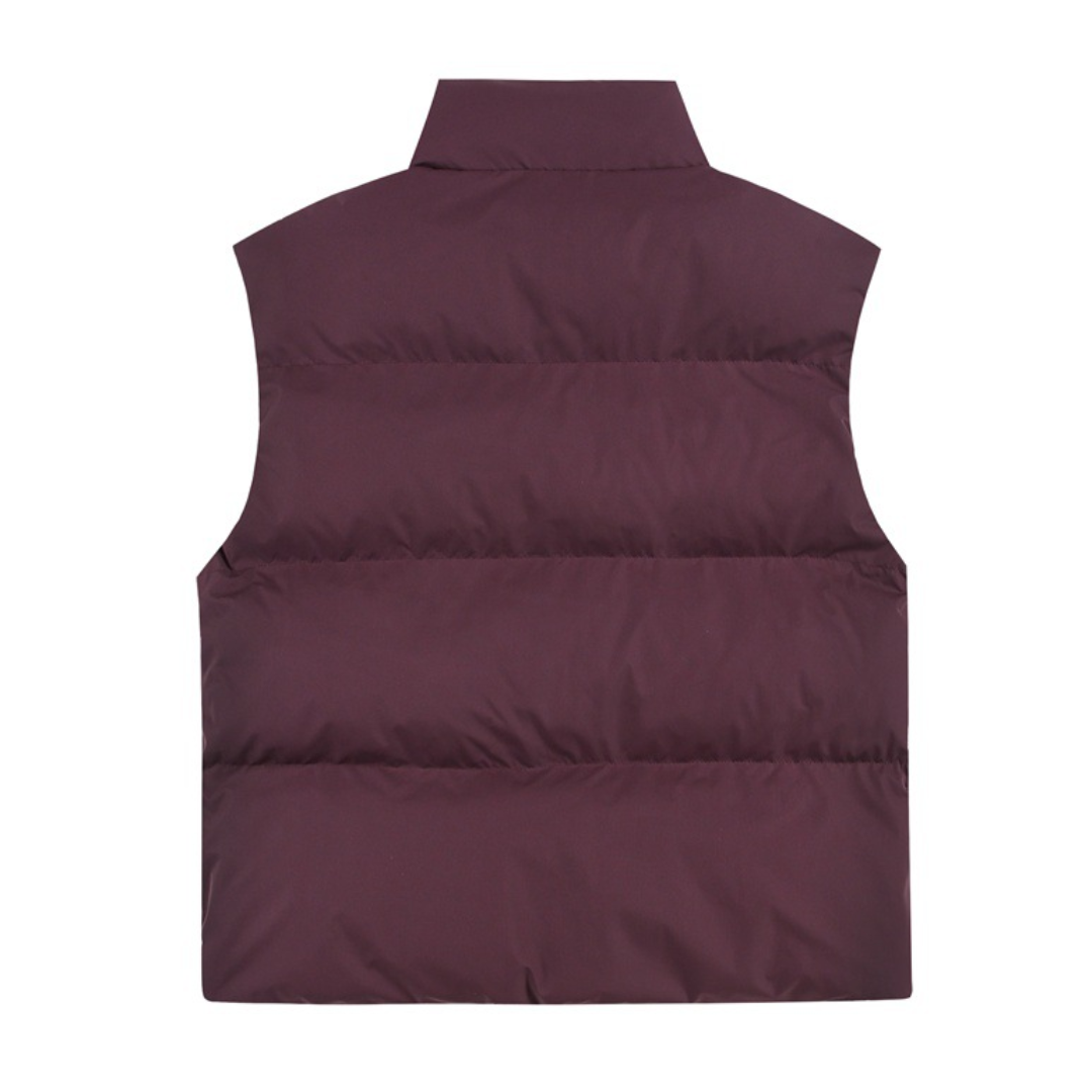 パデッド　ジップアップ　スタンドベスト　N1032