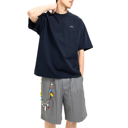 【on】クルーネック　プリントロゴTシャツ　N1622