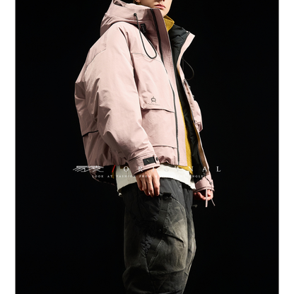 [YMORIGINAL] White Duck Down Big Pocket Hooded Jacket N849