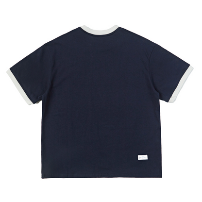 ワンポイント刺繍　リンガーTシャツ　N572