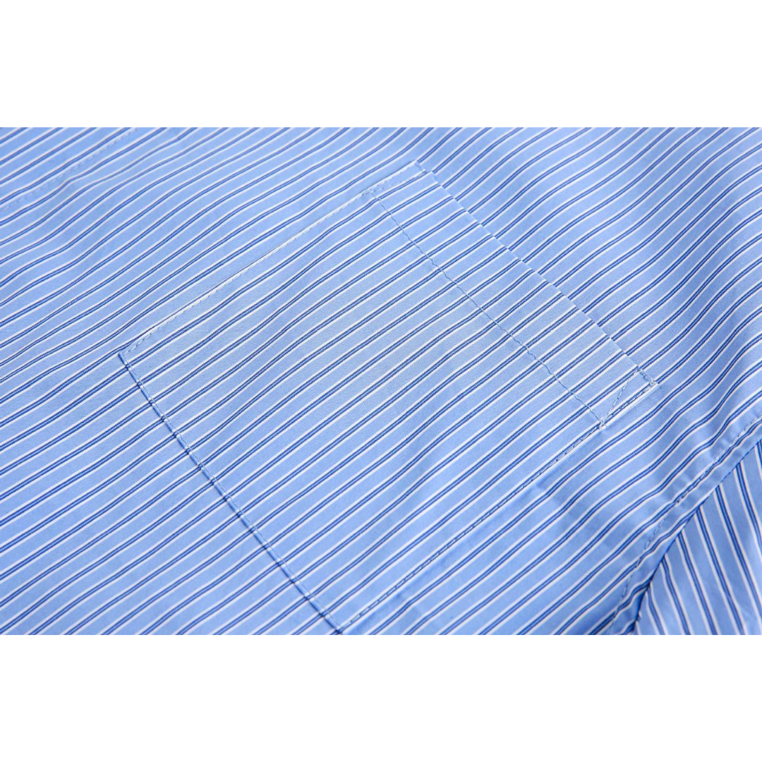 ストレッチ　コットンナイロン　ストライプ　シャツ　N1248