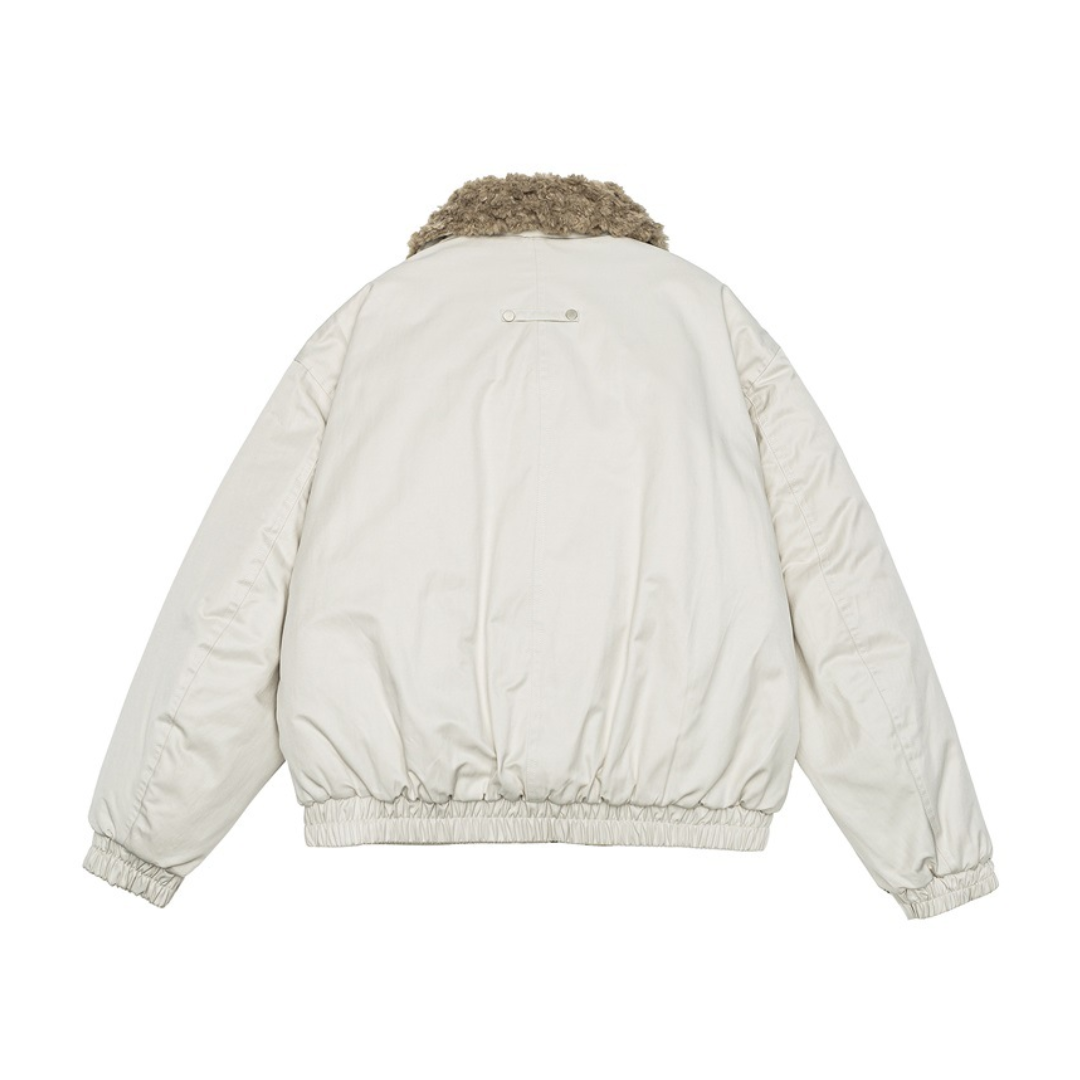 ライナーキルティング　ボアカラー　ジャケット　N938