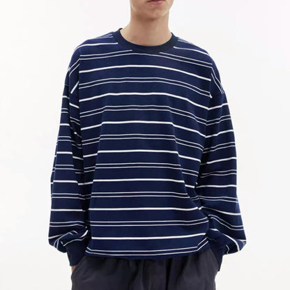 ドローコード　マルチボーダー長袖Tシャツ　B734