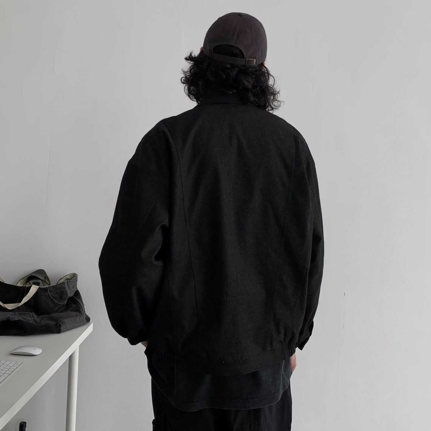 クロップド　ジップジャケット　B542