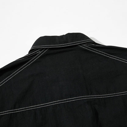 ステッチ デザイン 長袖シャツ　B048