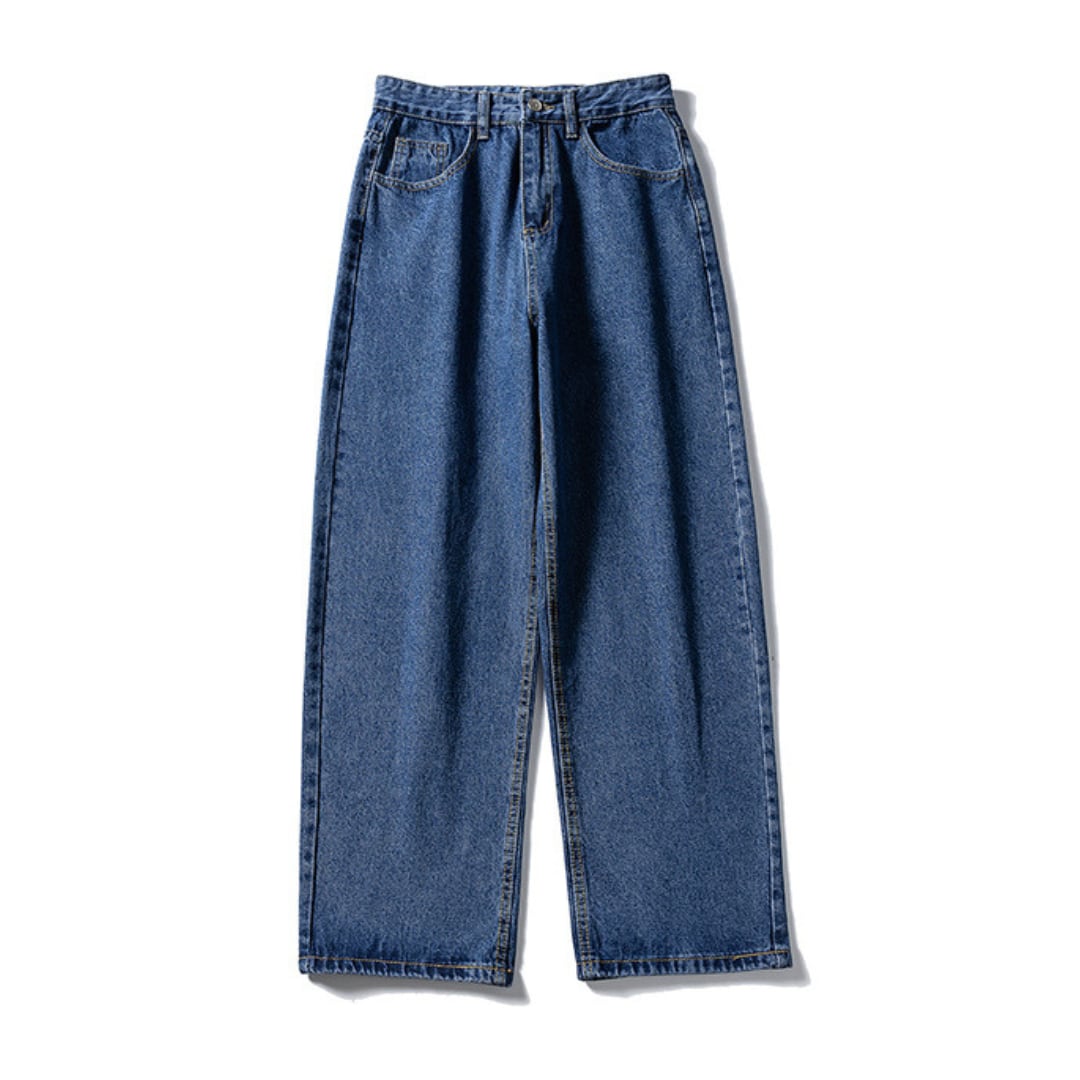 USEDウォッシュ　デニム　ワイドパンツ　C195