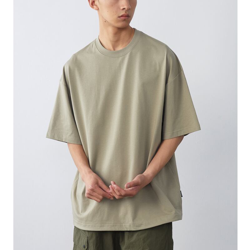 【Vavu】通気速乾性　ソロナ　ドローコード無地Tシャツ　B492