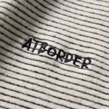 ミジンボーダー　ワンポイントロゴTシャツ　B524