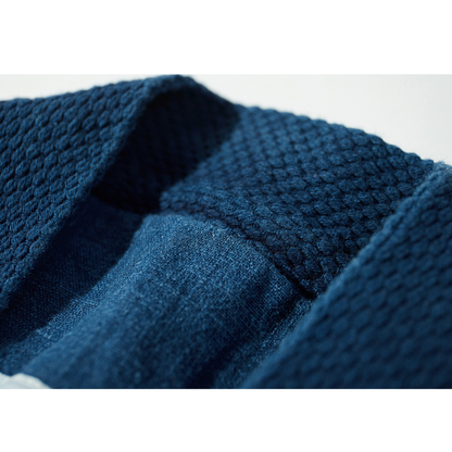 インディゴ染料め　キモノ　ジャケット　N1325