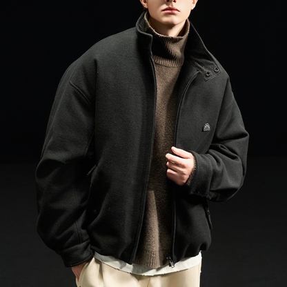 [YMORIGINAL] White Duck Down Woolly PE Stand Jacket N851