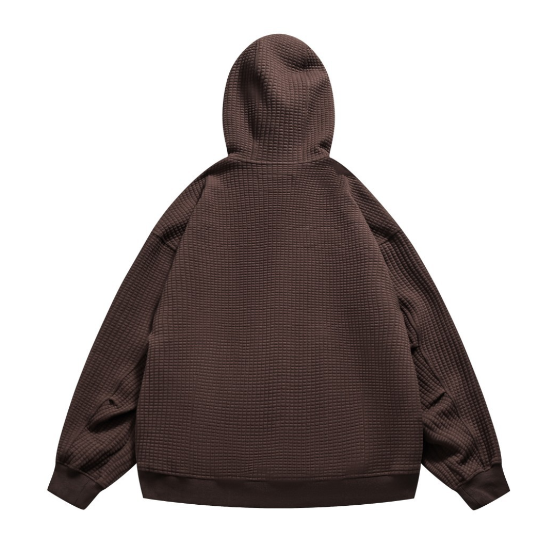 ワッフル　フードジャケット　N1042
