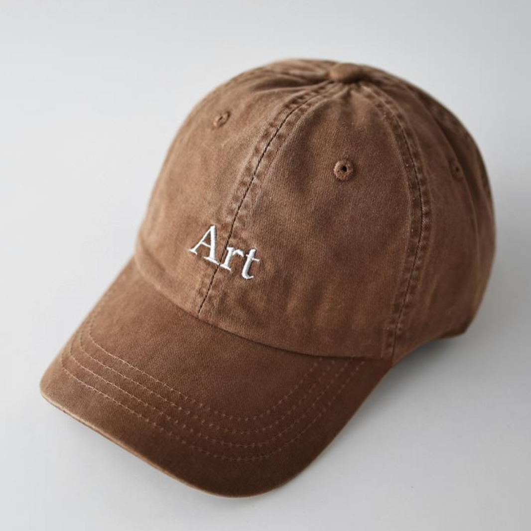 [Art] Front logo embroidered cap N592 キャラメル