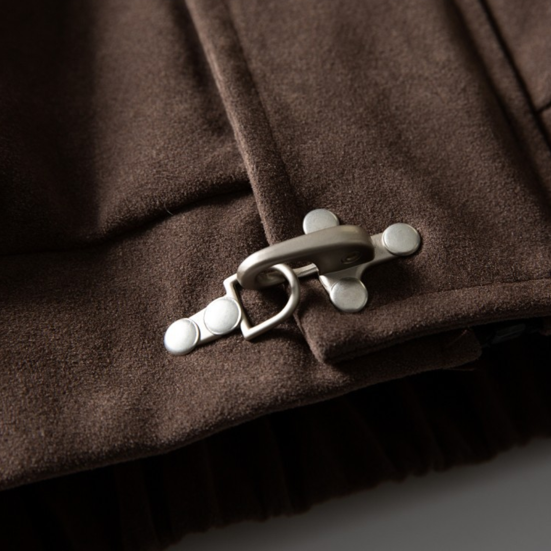 Faux layered wool polo collar knit N748