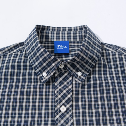 ダッドチェック　ボタンダウンシャツ　N1280