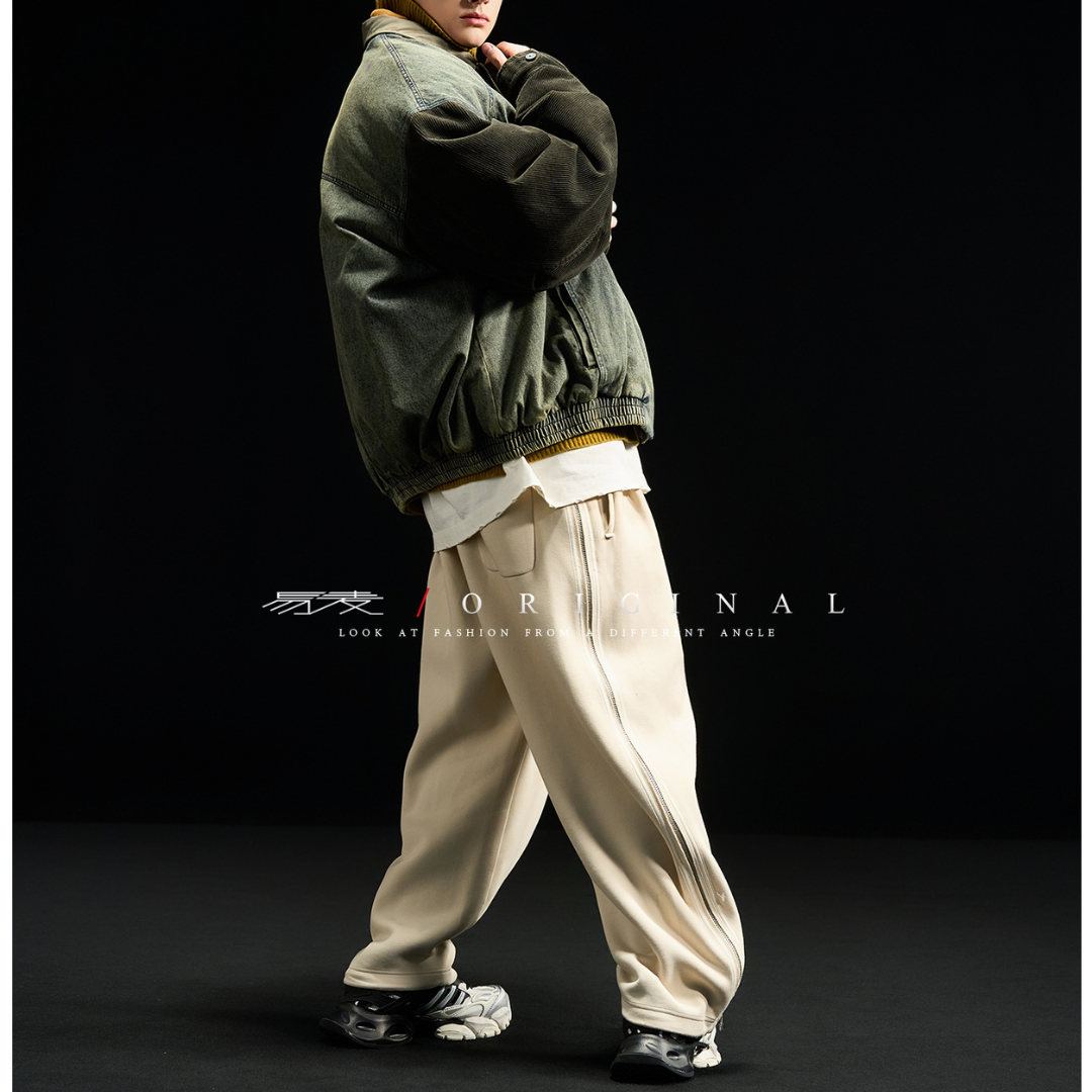 【Y.M.ORIGINAL】ホワイトダックダウン　デニムコンビ　ジャケット　N847