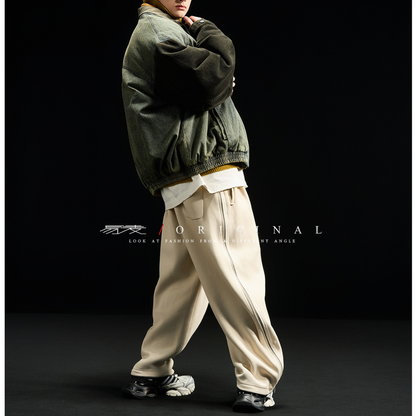 【Y.M.ORIGINAL】ホワイトダックダウン　デニムコンビ　ジャケット　N847