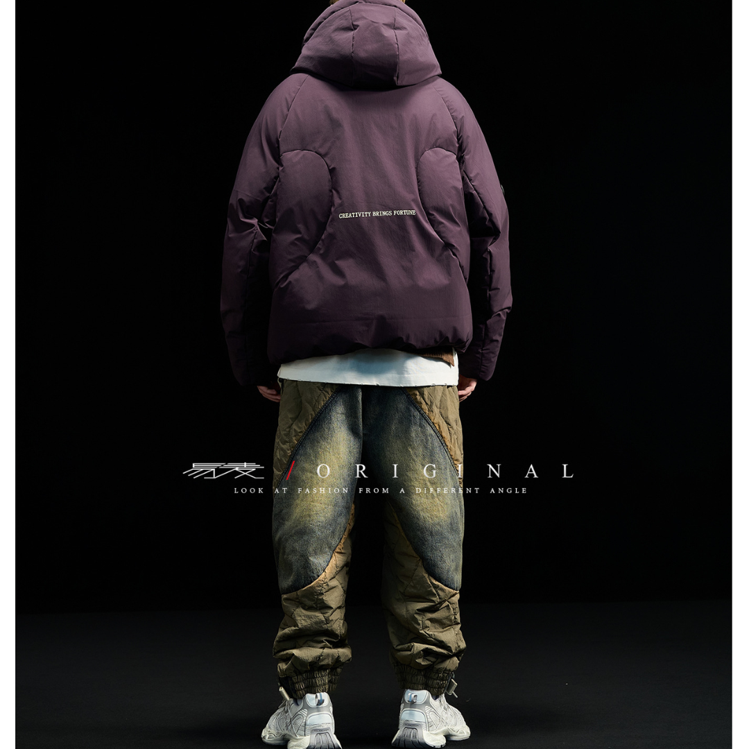 【Y.M.ORIGINAL】ホワイトダックダウン　ボリューム　フードジャケット　N855