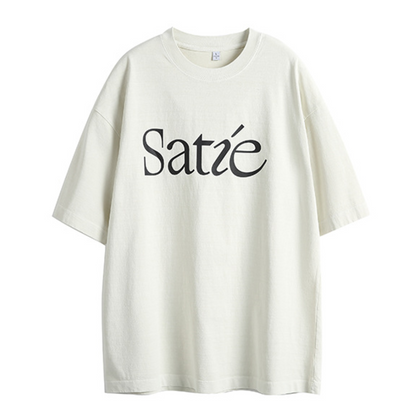 【Satie】プリント　半袖Tシャツ　N405