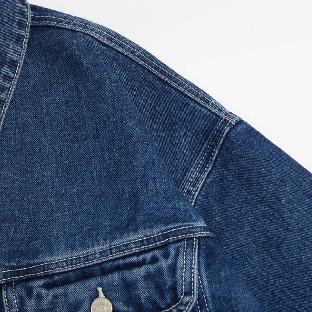 Faux layered wool polo collar knit N748