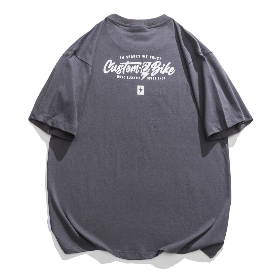 【Custom Bike】バックプリントTシャツ　N1530