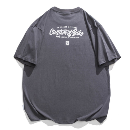 【Custom Bike】バックプリントTシャツ　N1530