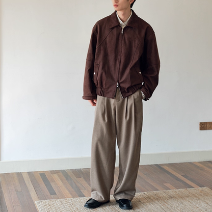 PEスエード ラグランスリーブ ジャケット N720