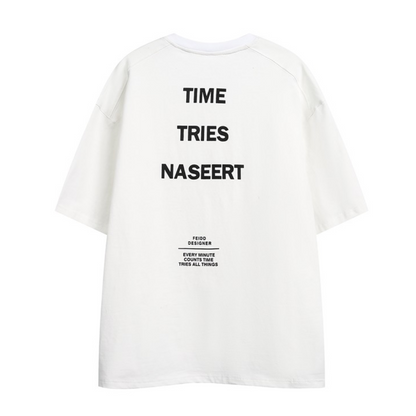 【TIME TRIES NASEERT】　プリントTシャツ　N445
