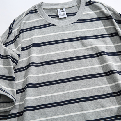 バックロゴ　マルチボーダー　Tシャツ　N1402