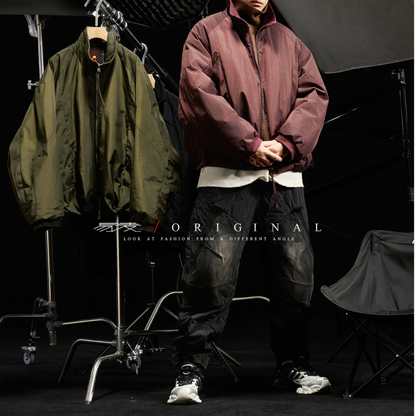 [YMORIGINAL] White Duck Down Stand Collar Jacket N841