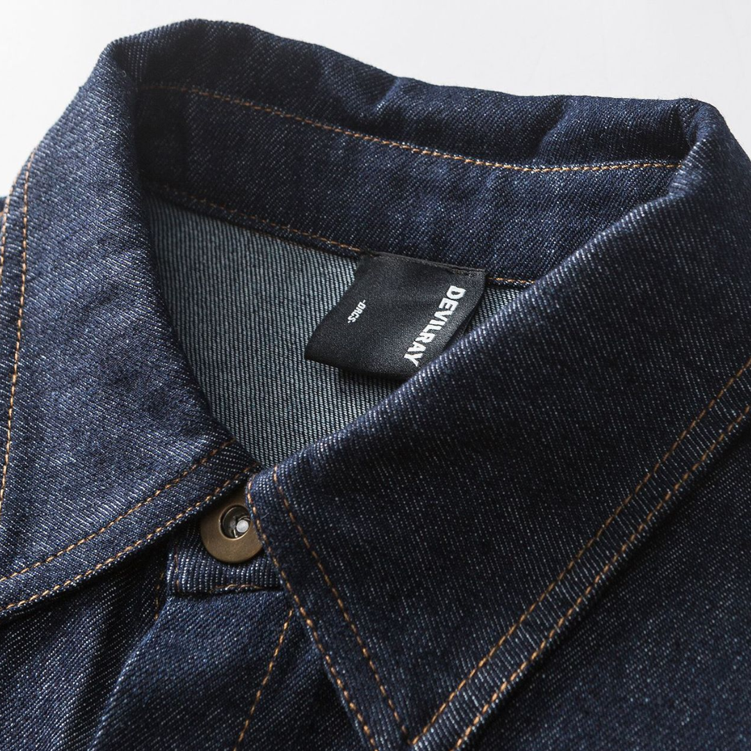 ステッチポケット　デニム　シャツジャケット　N1255
