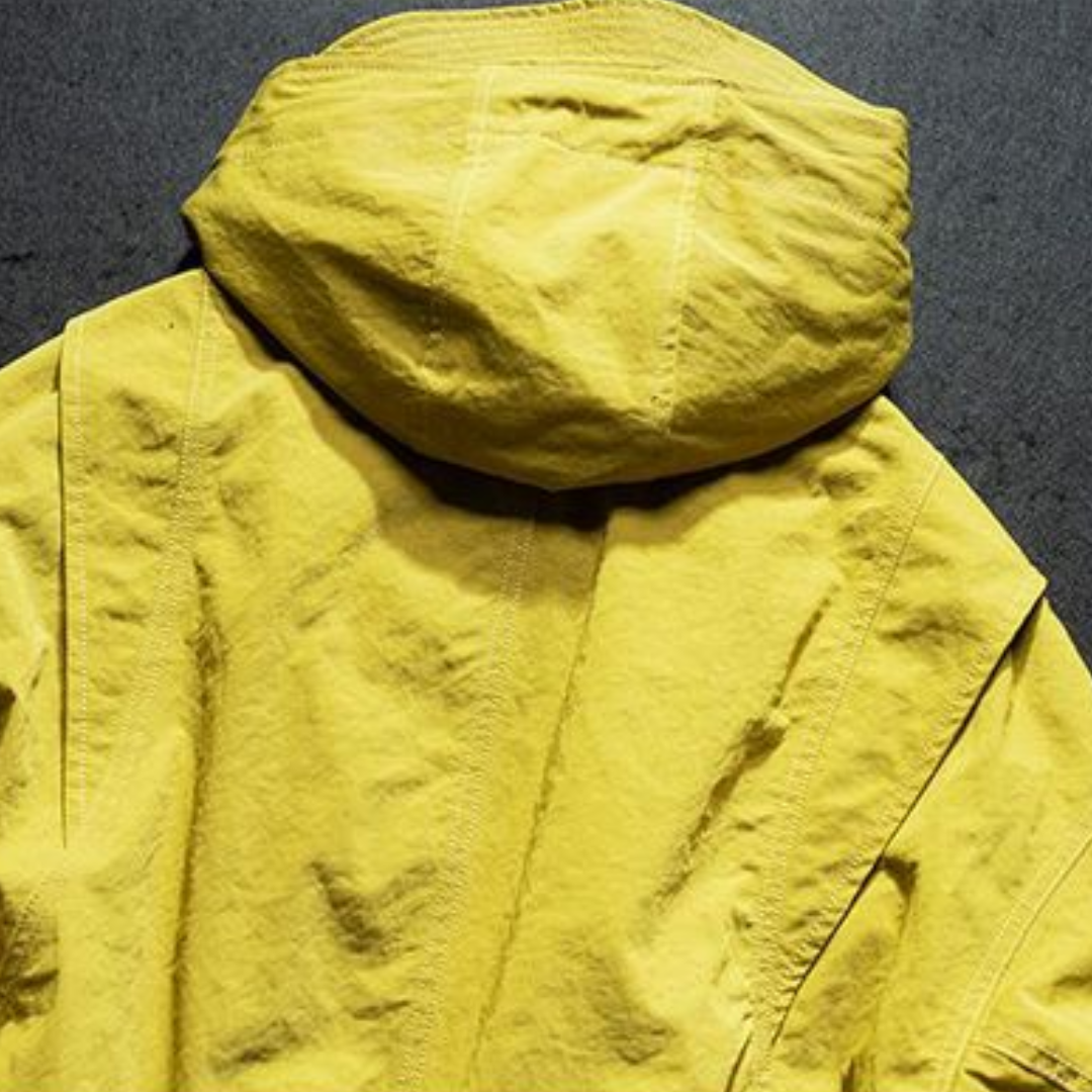 [YMORIGINAL] White Duck Down Detachable Hood/Ribbed Jacket N844