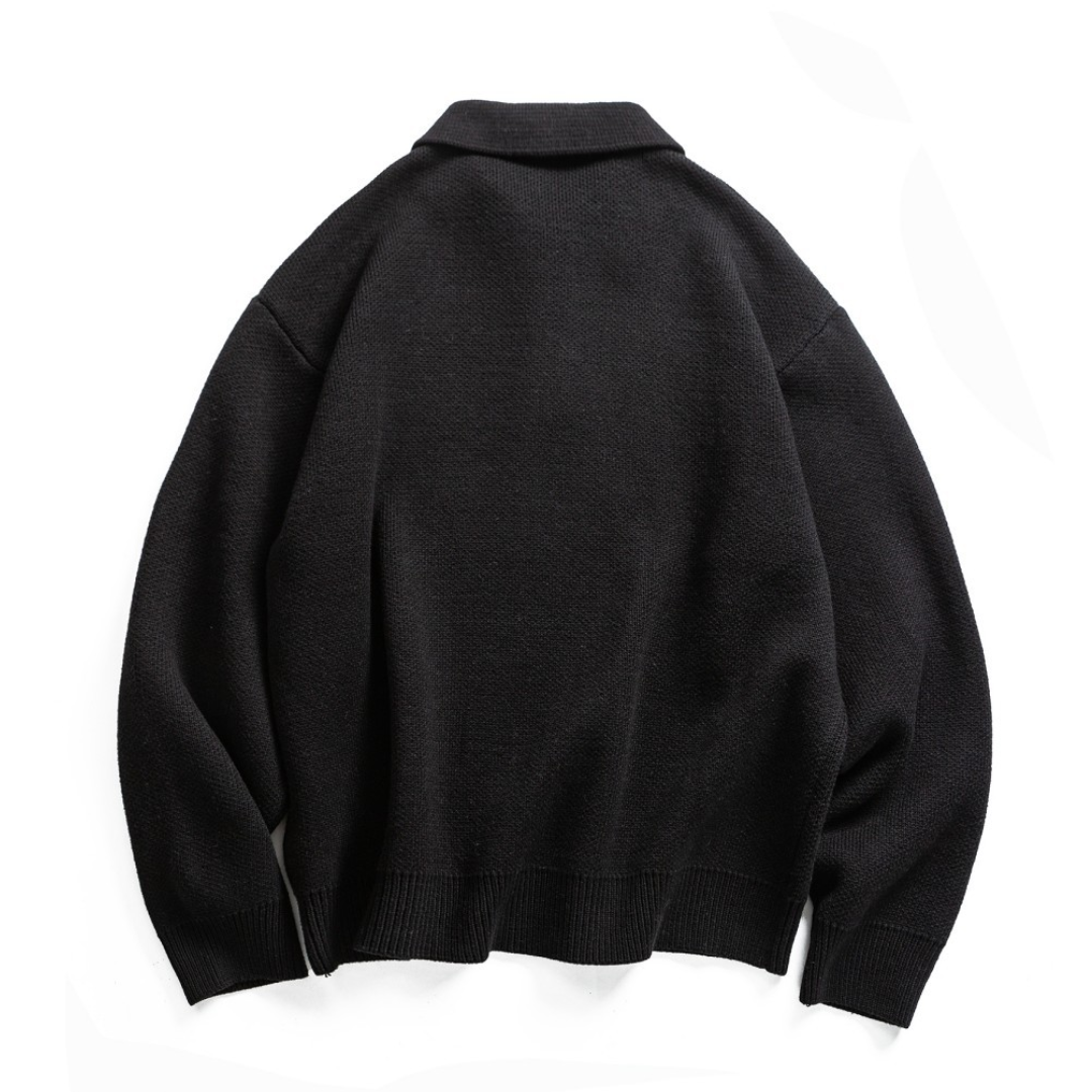 パネルライン　コットン混　ポロカラーニット　N880